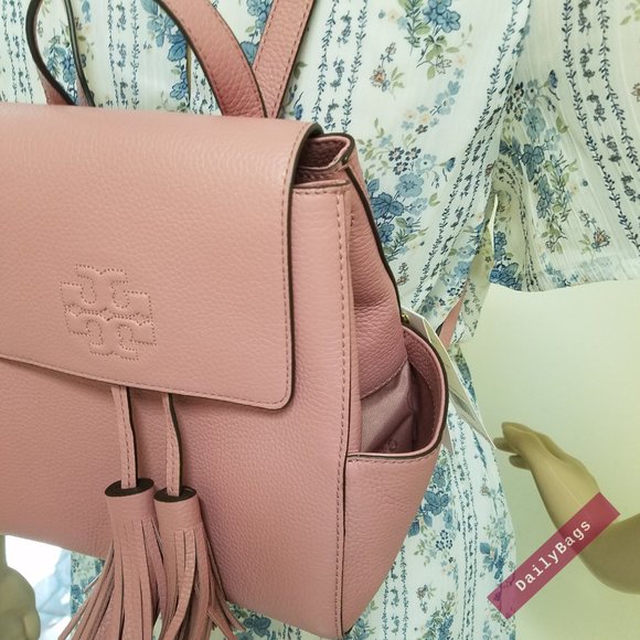 TORY BURCH THEA MINI BACKPACK MAGNOLIA PINK - Picture 4 of 14